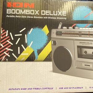This Boombox Deluxe is one of the kind with style retro